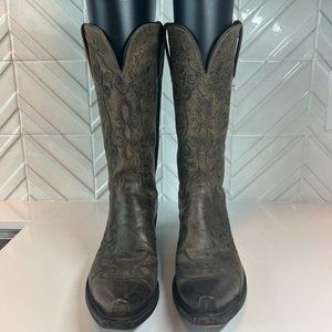 Lucchese Womens 1883 Leather Pull-On Western Cowboy Boots (RARE) SIZE 10M